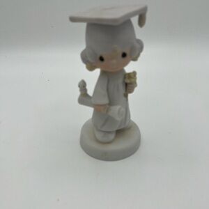 Enesco White and Cream Precious Moments Graduate Figurine